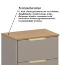 Ver imagem 6 de Balcão de Cozinha 80cm 1 Porta 1 Gavetão com Tampo Lumina Lu Cinammon/cinammon