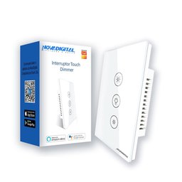 Interruptor Touch Dimmer Inteligente Wi-Fi RF433 Tuya Alexa - 2