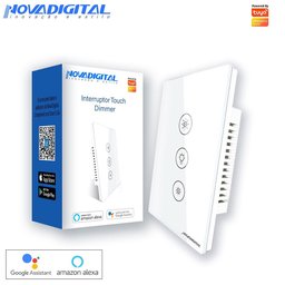 Interruptor Touch Dimmer Inteligente Wi-Fi RF433 Tuya Alexa - 3