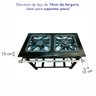 Fogão para Cozinha Industrial 2 Bocas Queimado com Chama Dupla 40 Cm Sebem - 2