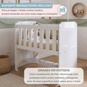 Ver mais imagens de Quarto de Bebê 100% MDF com Mini Berço e Cômoda Life Branco