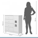 Ver imagem 5 de Quarto de Bebê 100% MDF com Mini Berço e Cômoda Life Branco