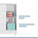 Ver imagem 6 de Quarto de Bebê 100% MDF com Mini Berço e Cômoda Life Branco