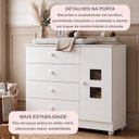 Ver imagem 7 de Quarto de Bebê 100% MDF com Mini Berço e Cômoda Life Branco