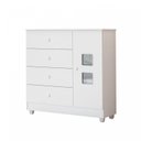 Ver imagem 4 de Quarto de Bebê 100% MDF com Mini Berço e Cômoda Life Branco