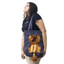 Ver imagem 5 de Bolsa Transporte Cao Gato Pet Animal Estimacao Estampa Leao Passeio Ombro Caminhada Viagem