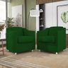 Poltrona Decorativa Para Recepção Clinica Balaqui Decor Cor:Verde - 2