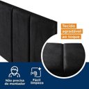 Ver imagem 6 de Cabeceira Casal Estofada Uvaia CabeCasa MadeiraOriginals Preto