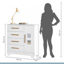 Ver mais imagens de Quarto de Bebê 100% MDF com Berço Mini Cama Life e Cômoda Fly