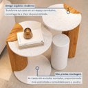 Ver imagem 4 de Conjunto de Mesas Laterais 2 Peças Organicâs Dueto
