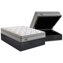 Ver imagem 1 de Cama Box Baú Casal: Colchão Molas Masterpocket Ensacadas Probel Perfil Springs + Base Crc Suede