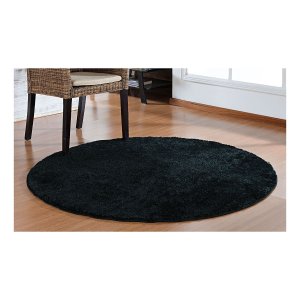 - Tapete Redondo Antiderrapante Pelo Médio 2,00m Diam Preto