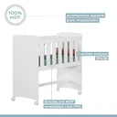 Ver mais imagens de Quarto de Bebê 100% MDF Com Mini Berço e Cômoda Soft Life