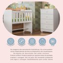 Ver mais imagens de Quarto de Bebê 100% MDF com Mini Berço e Cômoda Soft Life Branco
