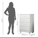 Ver imagem 5 de Quarto de Bebê 100% MDF com Mini Berço e Cômoda Soft Life Branco
