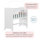 Ver mais imagens de Quarto de Bebê 100% MDF com Mini Berço e Cômoda Soft Life Branco