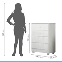 Ver imagem 5 de Quarto de Bebê 100% MDF Com Mini Berço e Cômoda Soft Life