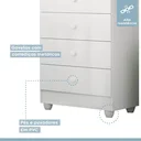 Ver imagem 7 de Quarto de Bebê 100% MDF Com Mini Berço e Cômoda Soft Life