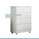 Ver imagem 6 de Quarto de Bebê 100% MDF com Mini Berço e Cômoda Soft Life Branco