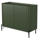 Ver imagem 5 de Buffet para Sala de Jantar 2 Portas 1 Gaveta Pés Industrial Preto Naim I03 Musgo - Lyam