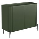 Ver imagem 1 de Buffet para Sala de Jantar 2 Portas 1 Gaveta Pés Industrial Preto Naim I03 Musgo - Lyam