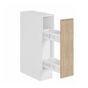 Ver imagem 5 de Balcão Porta Tempero 20cm sem Tampo com Rodapé Ipanema CabeCasa MadeiraOriginals Branco/Acácia