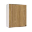 Ver imagem 1 de Armário Aéreo Celeste Kappesberg 100% Mdf 1 Porta Branco/nogueira 60cm