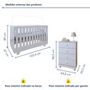 Ver imagem 3 de Quarto de Bebê 100% MDF com Berço Mini Cama Life e Cômoda Soft Life Branco
