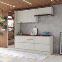 Ver imagem 1 de Cozinha Compacta 5 Peças 100% MDF Fineze Areia e Cinamomo