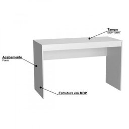 Kit 2 Peças com Escrivaninha e Estante Livreiro 6 Nichos 1 Porta B30 - 5