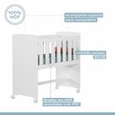 Ver imagem 7 de Quarto de Bebê 100% MDF com Mini Berço E Roupeiro Life 3 Portas