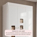 Ver mais imagens de Quarto de Bebê 100% MDF com Mini Berço e Roupeiro Life 3 Portas Branco