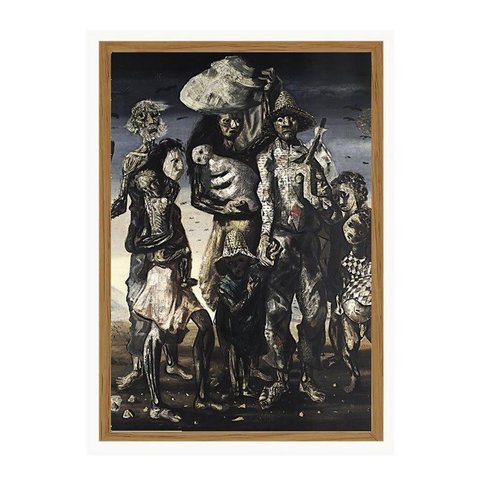 Quadro Moldurado Candido Portinari Os Retirantes Cordel