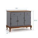 Ver imagem 4 de Balcão Buffet com Pés Luis Xv 3 Portas e 2 Gavetas 60631 Linz Móveis