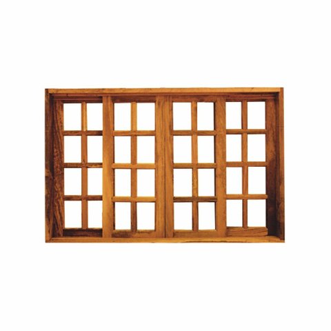 Vitro de Correr 4 Folhas Padrão Imbuia Reto 1.80 x 1.00 - Hale