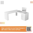Ver imagem 2 de Escrivaninha em L com Penteadeira Star Branca - Mobler