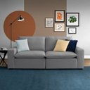 Ver imagem 1 de Sofá Modular Hug 3 Lugares 210cm em Linho CabeCasa MadeiraOriginals