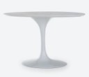 Ver imagem 1 de Base de Mesa de Jantar Saarinen Oval para Tampo de 198x122cm até 244x137 - Branco
