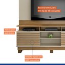 Ver imagem 6 de Estante Home Texas para TV até 60 Polegadas Valdemóveis:Cinamomo/Off