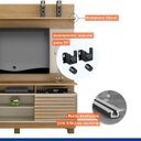 Ver imagem 5 de Estante Home Texas para TV até 60 Polegadas Valdemóveis:Cinamomo/Off