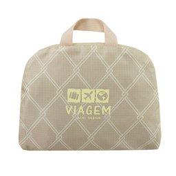Mochila Dobrável para Viagem Estampa Listrada Jacki Design Creme - 2