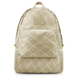 Mochila Dobrável para Viagem Estampa Listrada Jacki Design Creme - 1