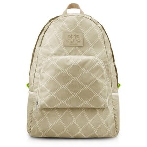 Mochila Dobrável para Viagem Estampa Listrada Jacki Design Creme
