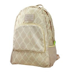 Mochila Dobrável para Viagem Estampa Listrada Jacki Design Creme - 3