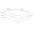 Ver imagem 2 de Cama Box Baú Viúva + Colchão de Molas Ensacadas Ortobom AirTech SpringPocket 128cm