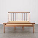 Ver imagem 3 de Cama Casal em Aço Begônia CabeCasa MadeiraOriginals Marrom/Cobre