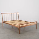 Ver imagem 2 de Cama Casal em Aço Begônia CabeCasa MadeiraOriginals Marrom/Cobre