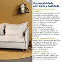 Ver imagem 5 de Capas Sofá Sôma 2 Lugares CabeCasa MadeiraOriginals Bege/Marrom