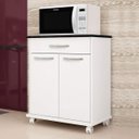 Ver imagem 3 de Balcão de Cozinha 2 Portas 1 Gaveta Girassol Kaiki Móveis Branco
