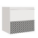 Ver imagem 6 de Gabinete para Banheiro Suspenso 60cm sem Lavatório Yescasa Branco/Mosaico